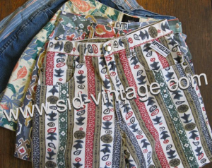 Vintage Printed Denim Shorts at Sid Vintage